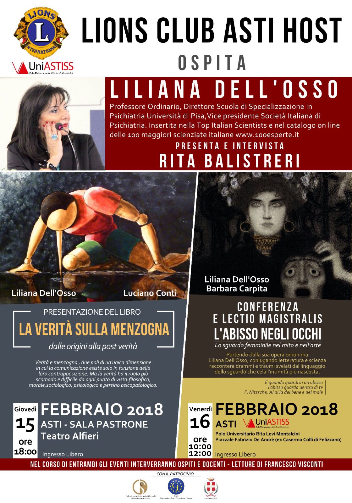 Il Lions Club Di Asti Ospita Liliana Dell Osso Ed Ets