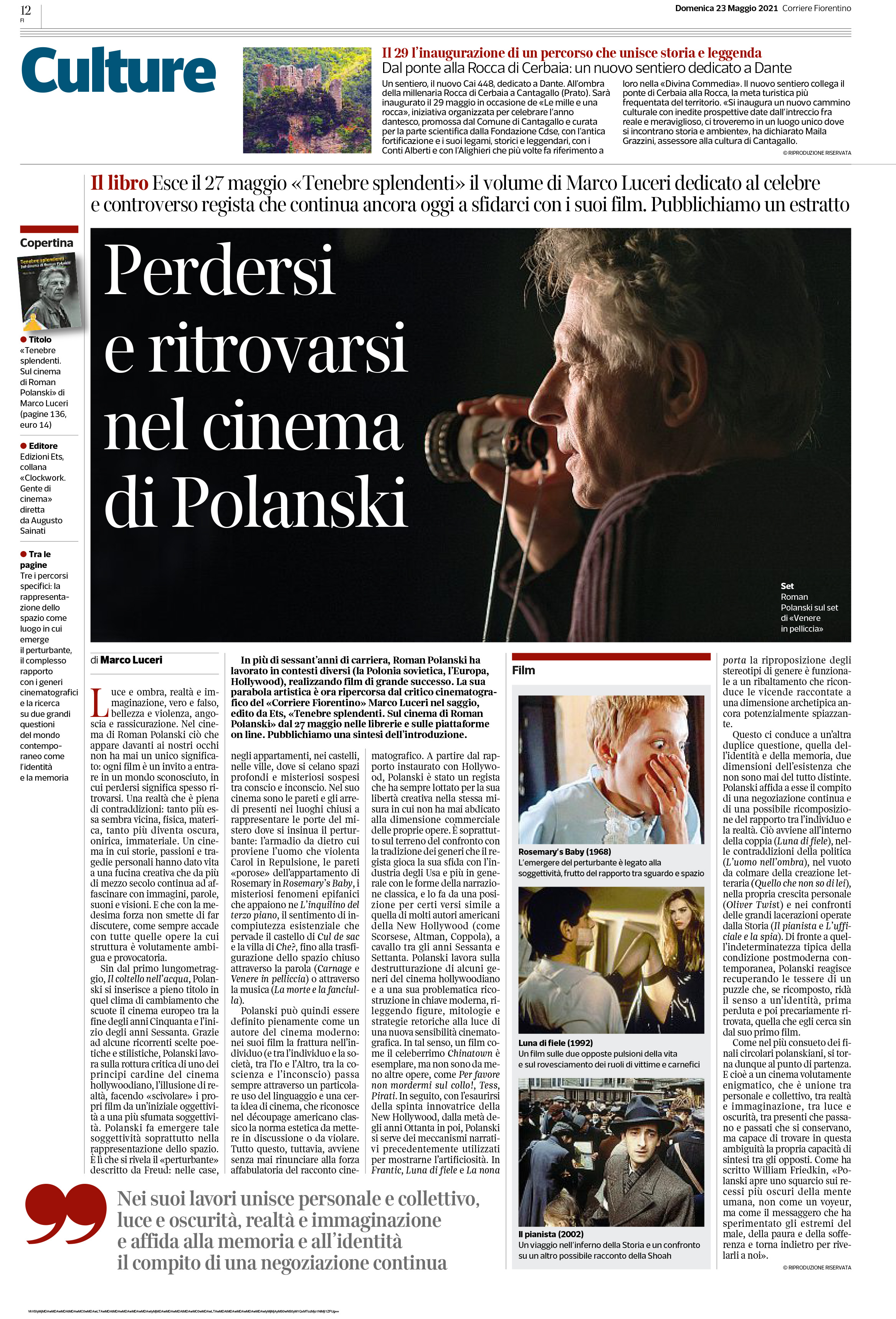 Tenebre splendenti. Sul cinema di Roman Polanski - Marco Luceri