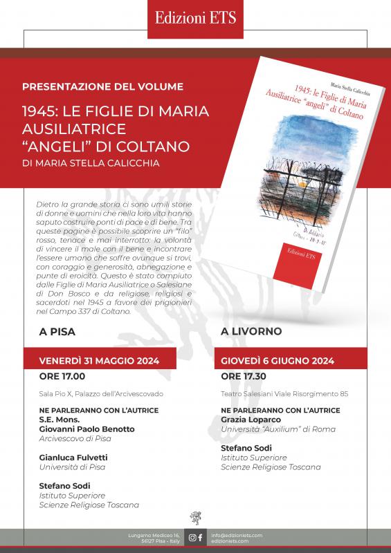 Presentazione del volume 1945 Le Figlie di Maria Ausiliatrice Angeli di Coltano