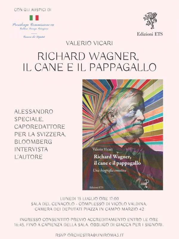Presentazione del libro RICHARD WAGNER, IL CANE E IL PAPPAGALLO