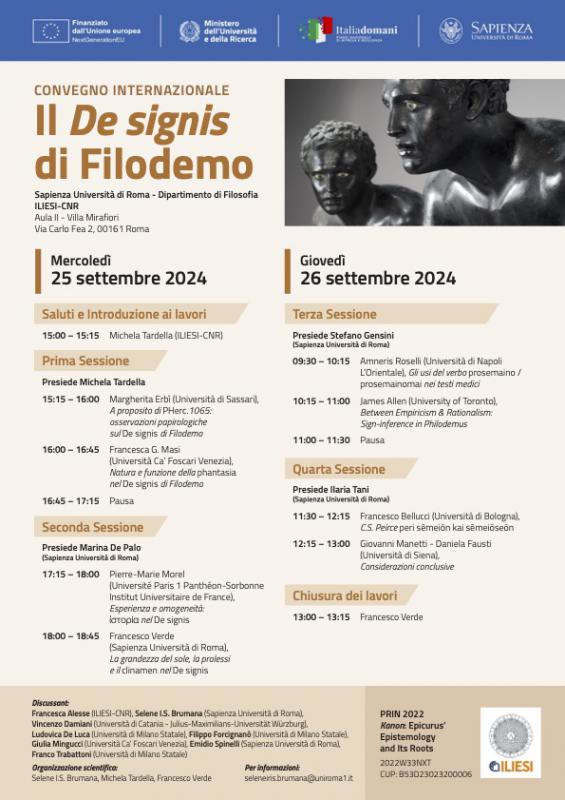 Convegno Internazionale il De Signis di Filodemo