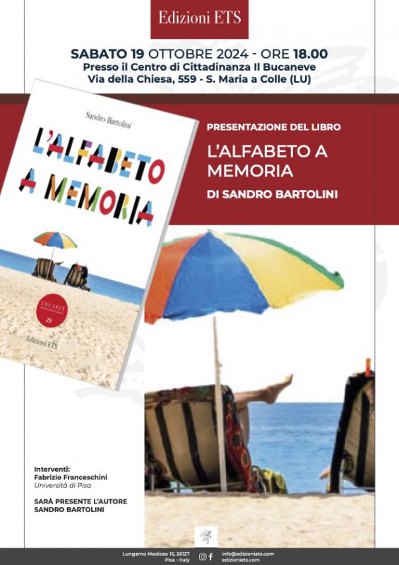 Presentazione del libro L'alfabeto a memoria