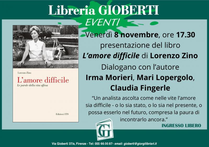 Presentazione del libro L'amore difficile