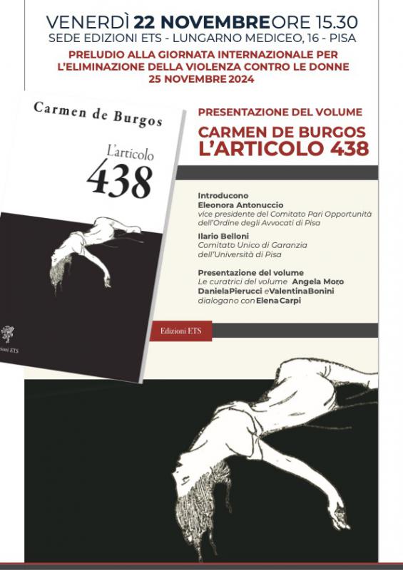 Presentazione del libro Carmen de Burgos L'articolo 438