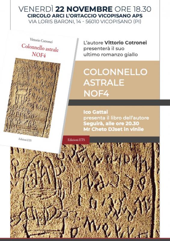 Presentazione del libro Colonnello astrale NOF4