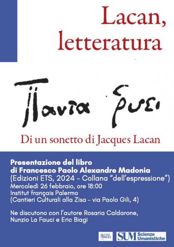 Presentazione del libro Lacan, letteratura