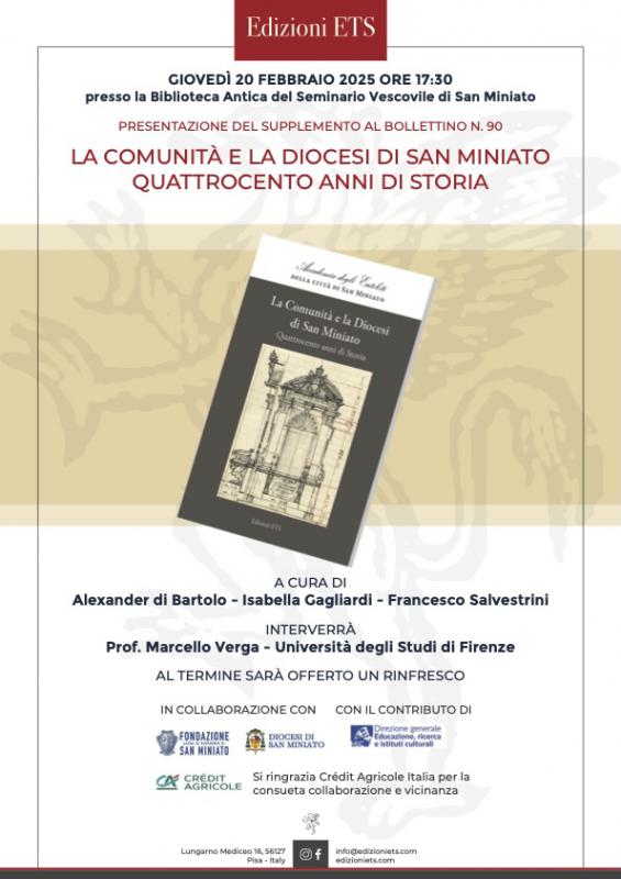 Presentazione del Supplemento al Bollettino n. 90 La comunit e la Diocesi di San Miniato