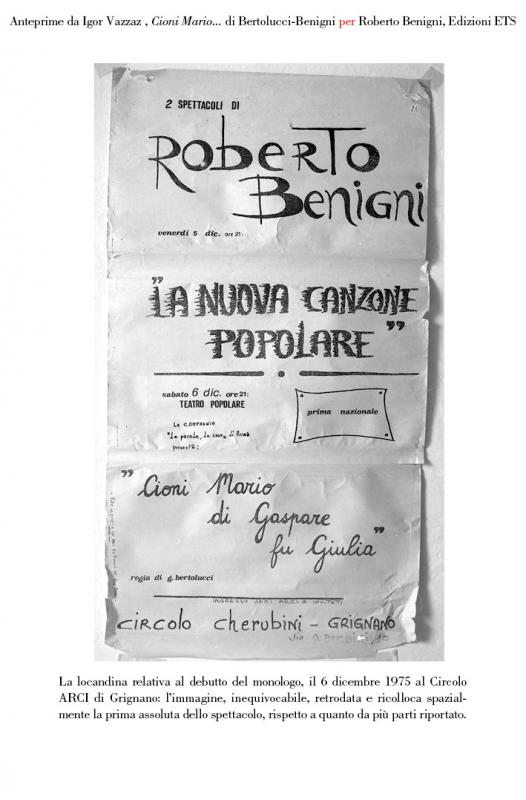 2/ - Cioni Mario... di Bertolucci-Benigni per Roberto Benigni. 